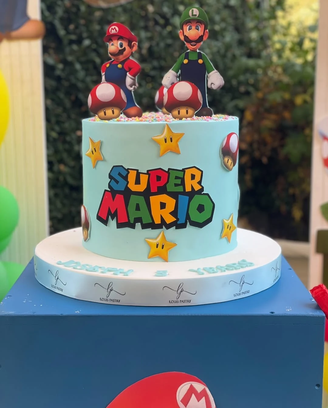 Sky Blue Character Cakes mario birthday party ideas
