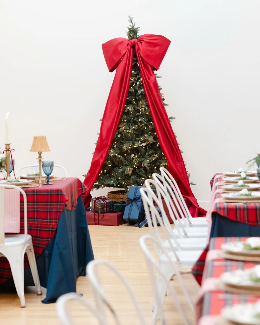 Statement Tree Backdrop merry little baby shower theme