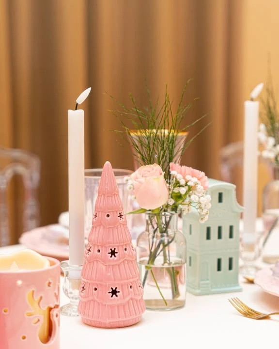 Whimsical Village Tabletop Accents merry little baby shower theme