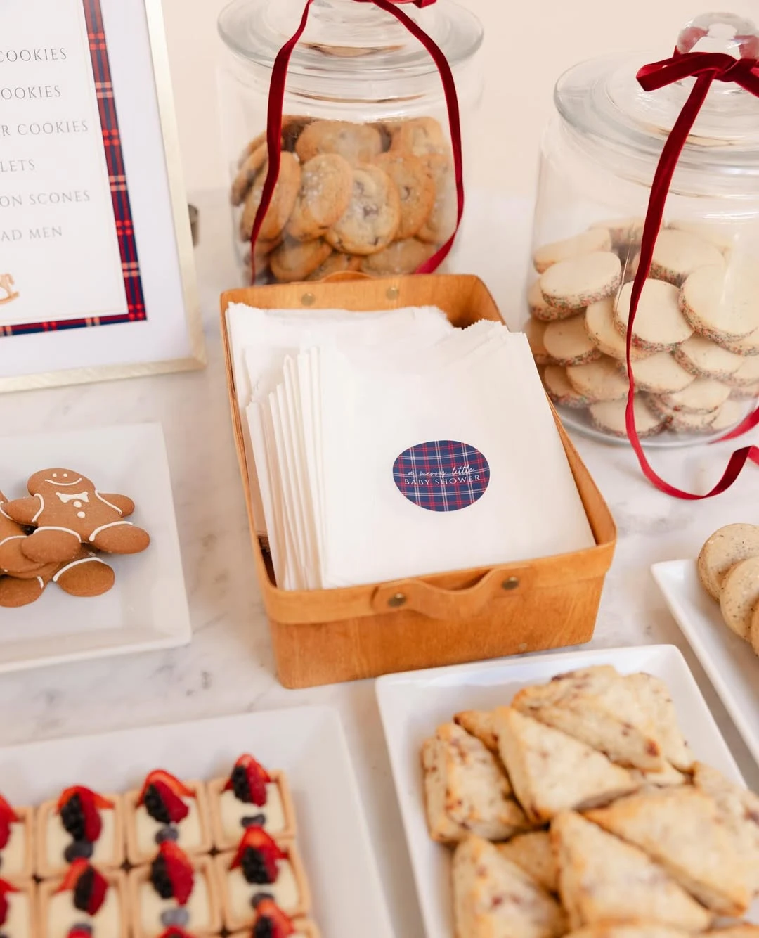 Nostalgic Cookie Bar merry little baby shower theme