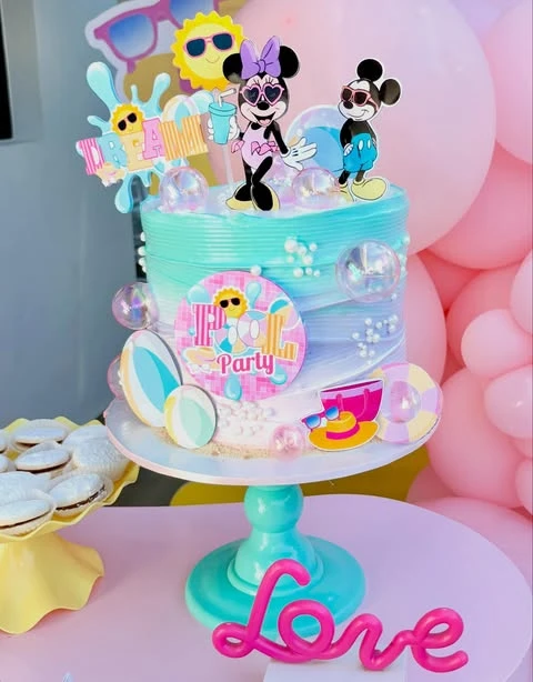 Summer Pool Party Cake minnie mouse birthday party ideas