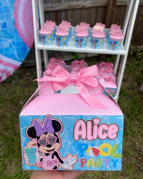 Pool Party Favor Kits minnie mouse birthday party ideas