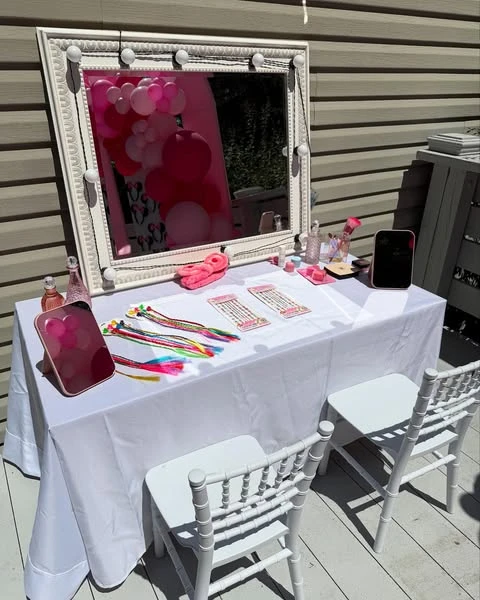 Character Inspired Vanity Spot minnie mouse birthday party ideas