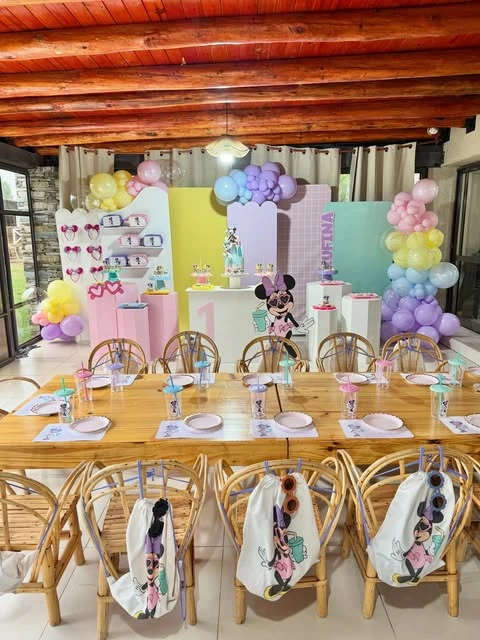 Personalized Drawstring Favor Bags minnie mouse birthday party ideas