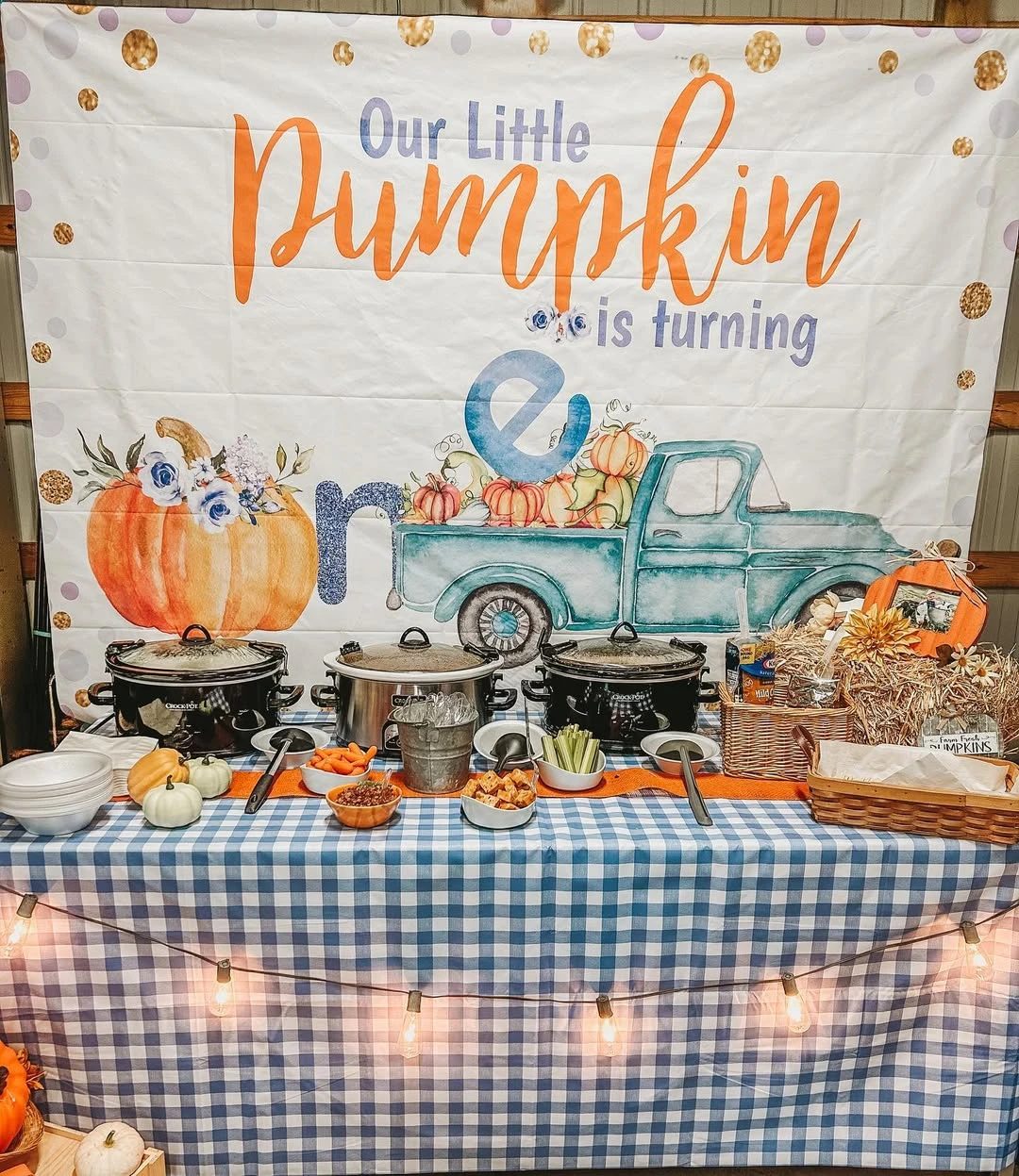 Warm Harvest Soup Bar our little pumpkin is turning one