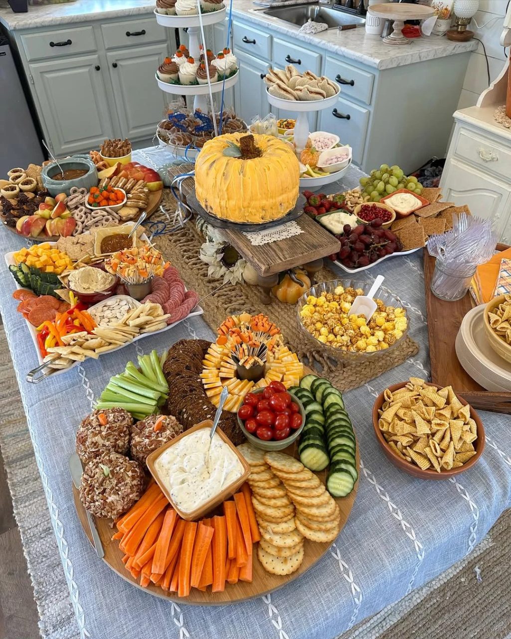 Harvest Grazing Table Spread our little pumpkin is turning one