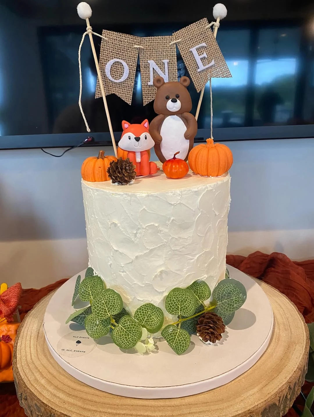 Rustic Harvest Dessert Display our little pumpkin is turning one