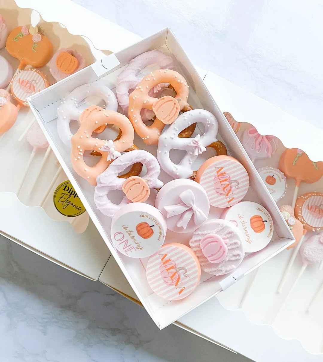 Coordinated Harvest Sweet Boxes our little pumpkin is turning one
