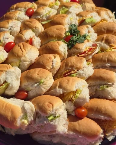Mini Slider Platter Variety picnic birthday party ideas