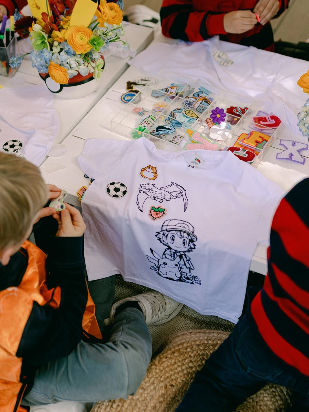 DIY Trainer Apparel Station Pokemon birthday party ideas