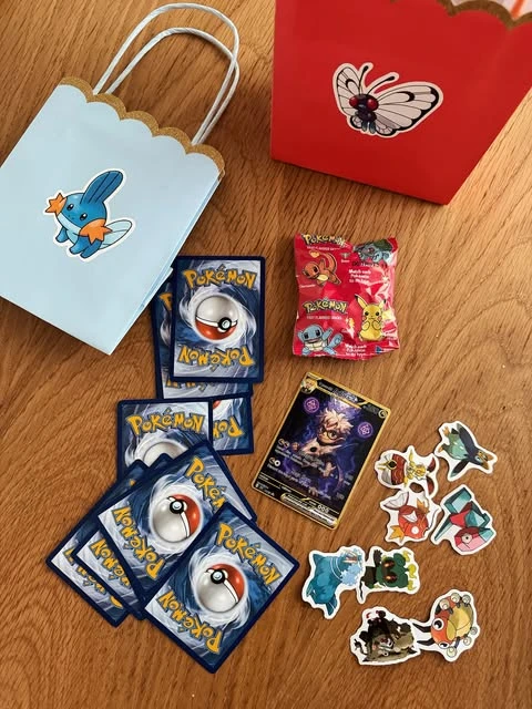 Personalized Trainer Loot Bags Pokemon birthday party ideas