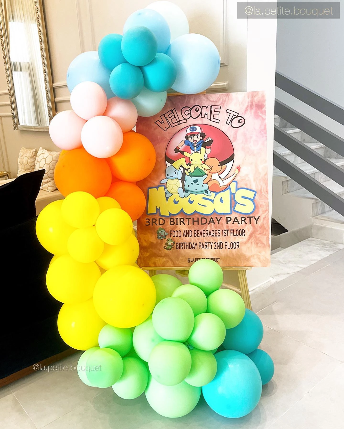 Custom Trainer Welcome Sign Pokemon birthday party ideas