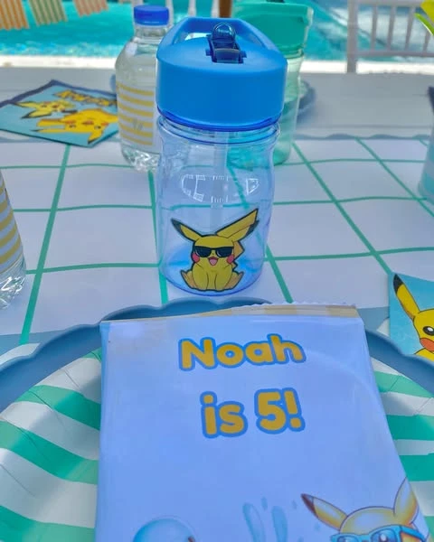Tropical Water-Type Pool Party Pokemon birthday party ideas
