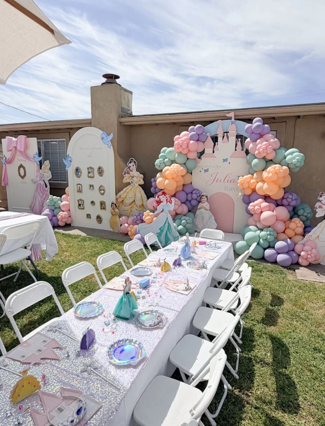 Storybook Backdrop Panels princess birthday party