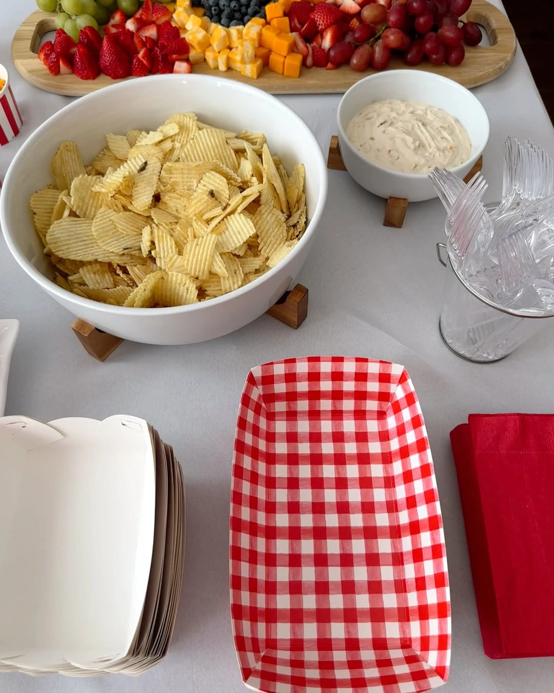 Stadium Snack Trays rookie of the year first birthday ideas