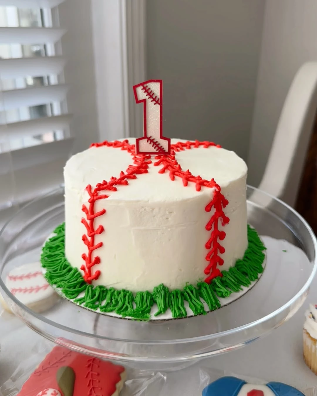 Coordinated Dessert Table rookie of the year first birthday ideas
