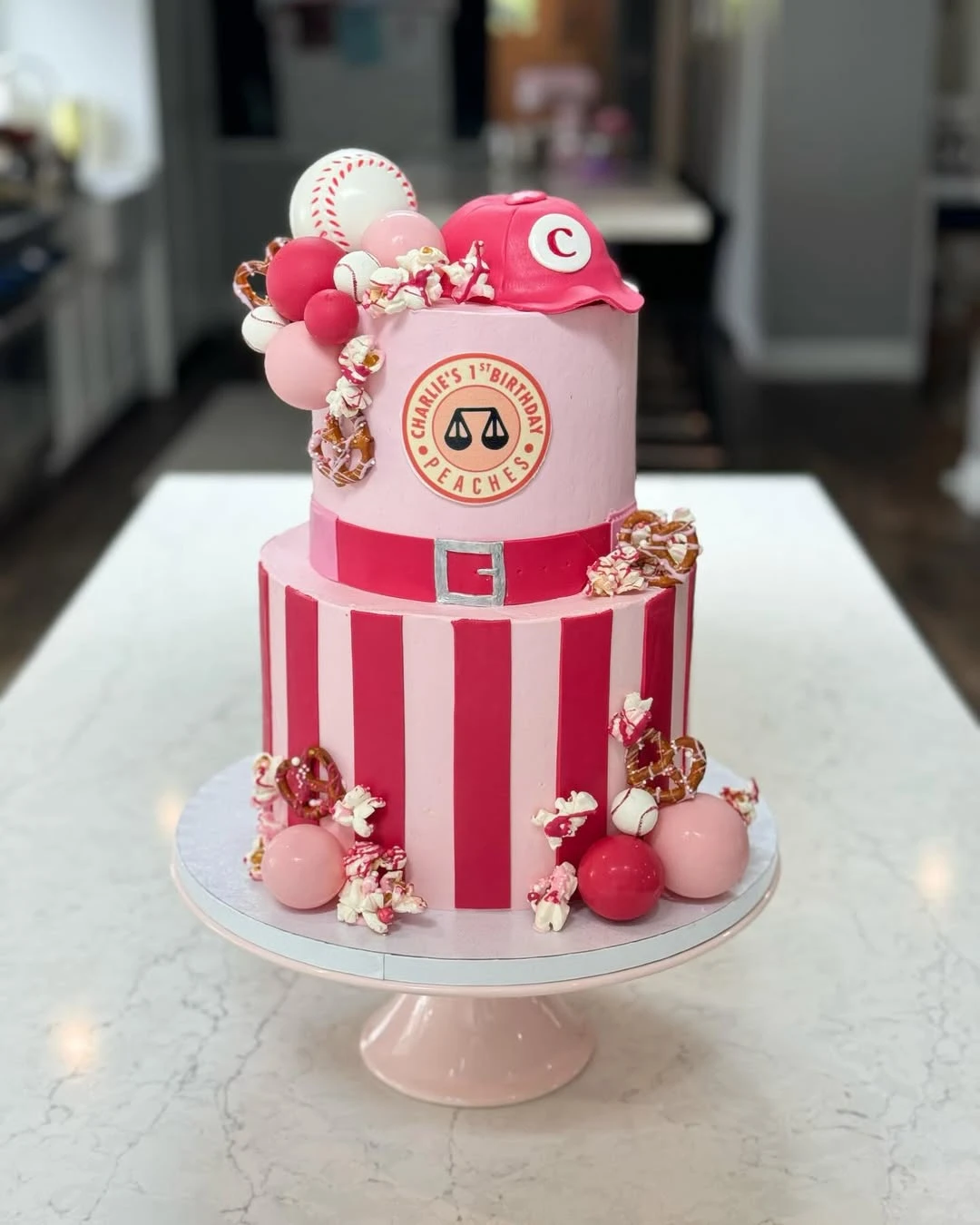 Ballpark Snack Cake Accents rookie of the year first birthday ideas