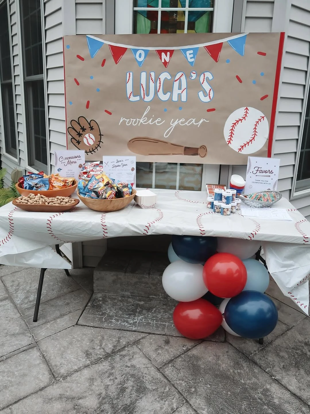 Hand-Drawn Kraft Paper Backdrops rookie of the year first birthday ideas