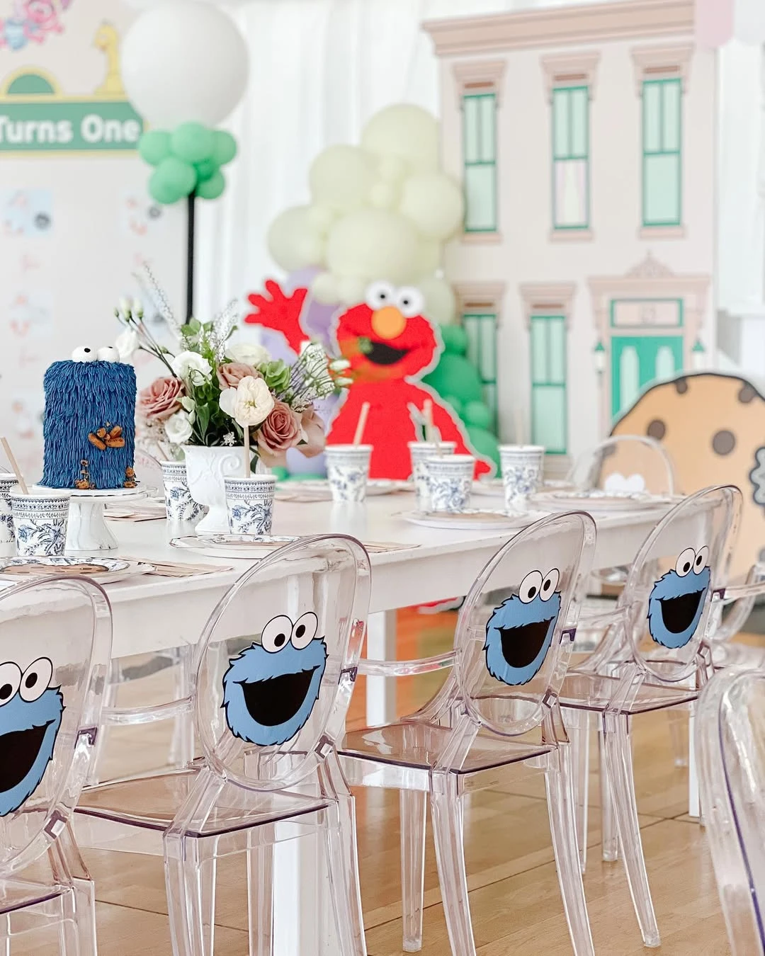 Acrylic Character Seating sesame street birthday party ideas