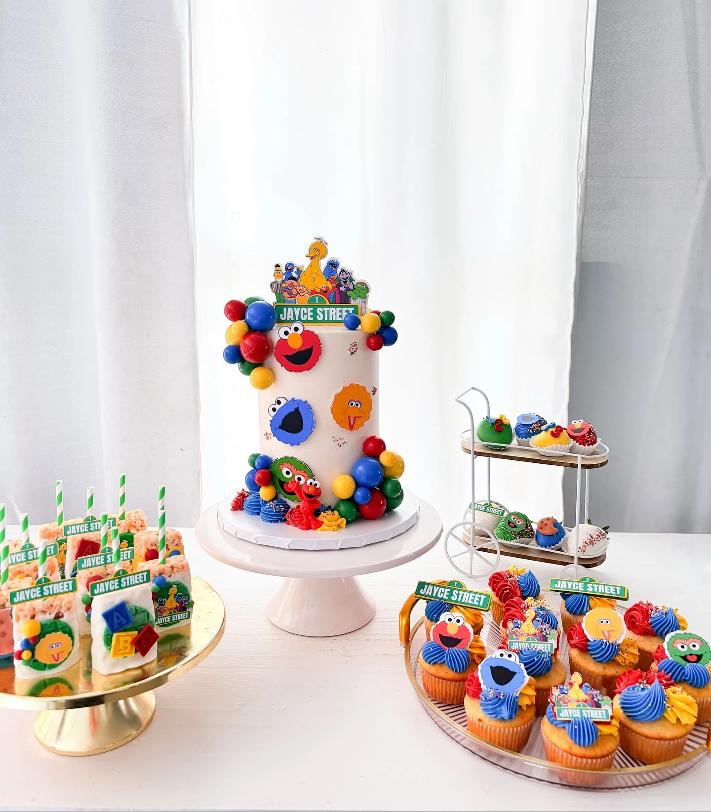 Multi-Treat Character Branding sesame street birthday party ideas