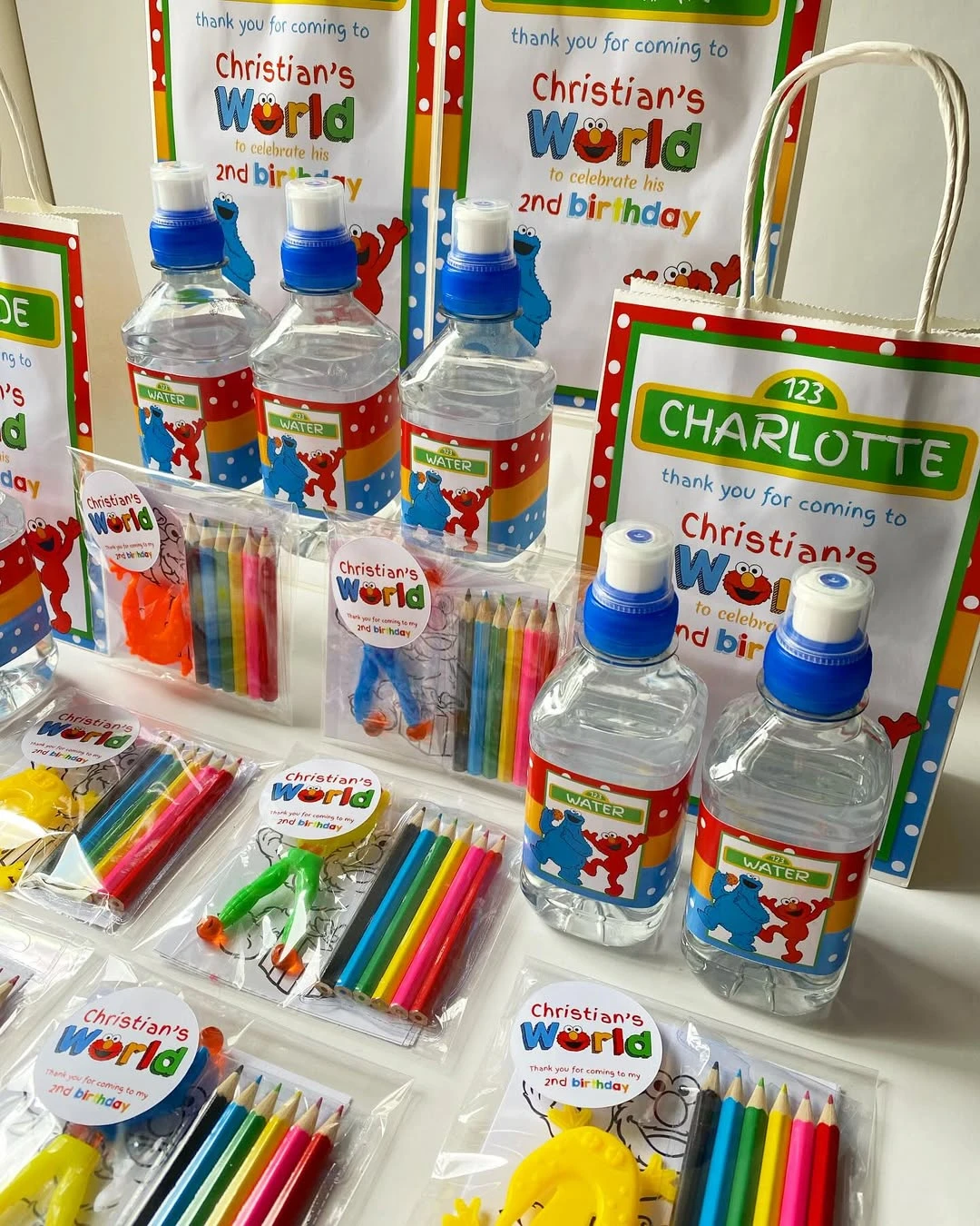 Coordinated Activity Favors sesame street birthday party ideas