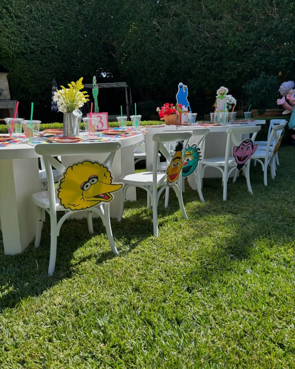 Neighborhood Dining Setup sesame street birthday party ideas