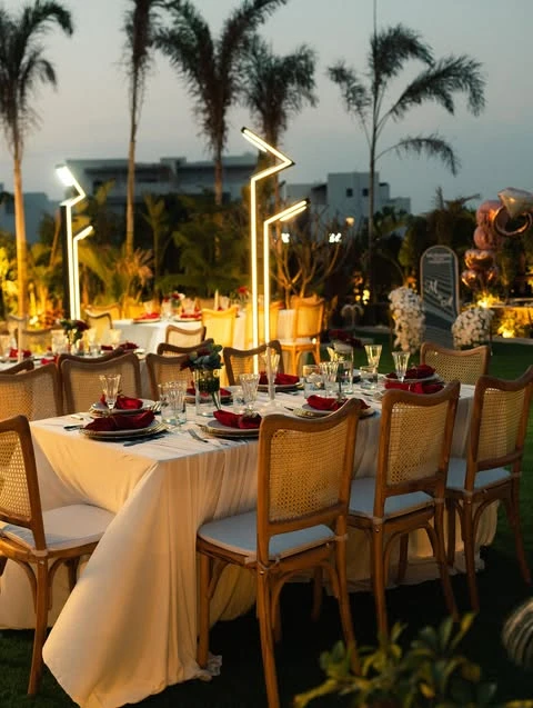 Sunset Garden Dining small engagement party ideas