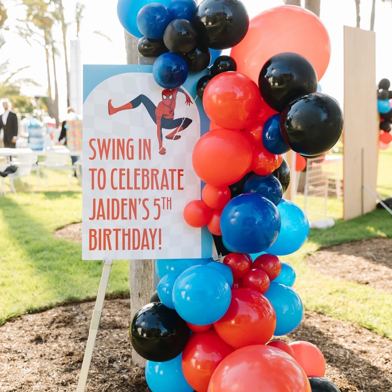 Heroic Welcome Signage spiderman birthday party ideas