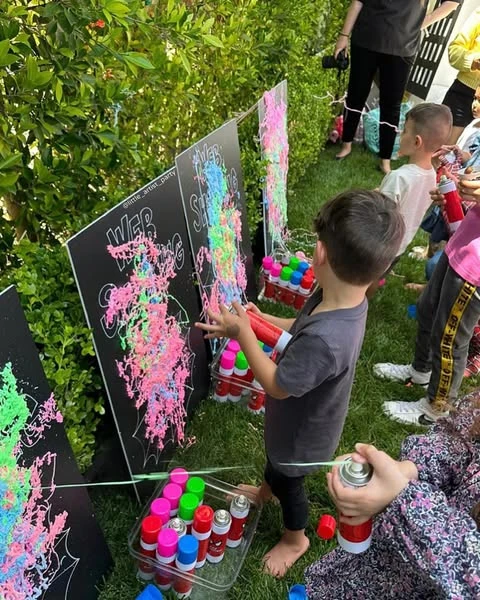 Silly String Web Range spiderman birthday party ideas