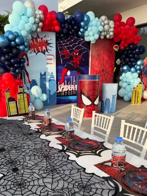 Multi-Level Cityscape Scenes spiderman birthday party ideas