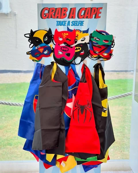 Hero Gear Station spiderman birthday party ideas