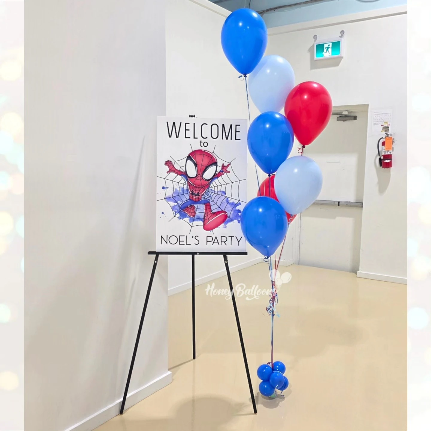 Personalized Entry Signage spiderman birthday party ideas