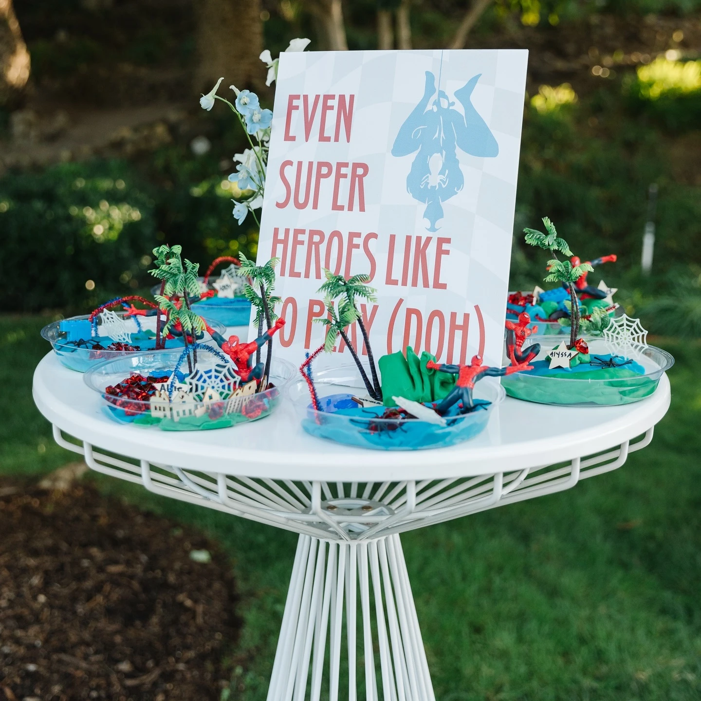 Heroic City-Building Station spiderman birthday party ideas