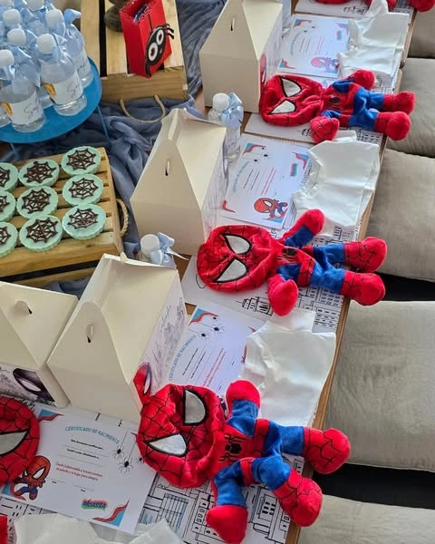 Hero Adoption Favor Station spiderman birthday party ideas