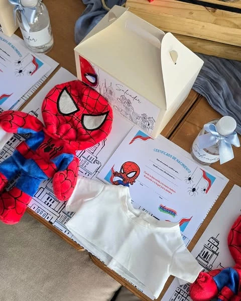 Hero Adoption Favor Station spiderman birthday party ideas