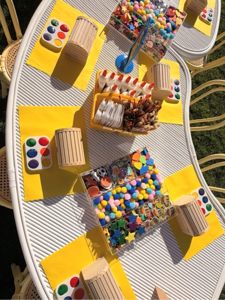 Treasure Chest Painting Station spongebob birthday party