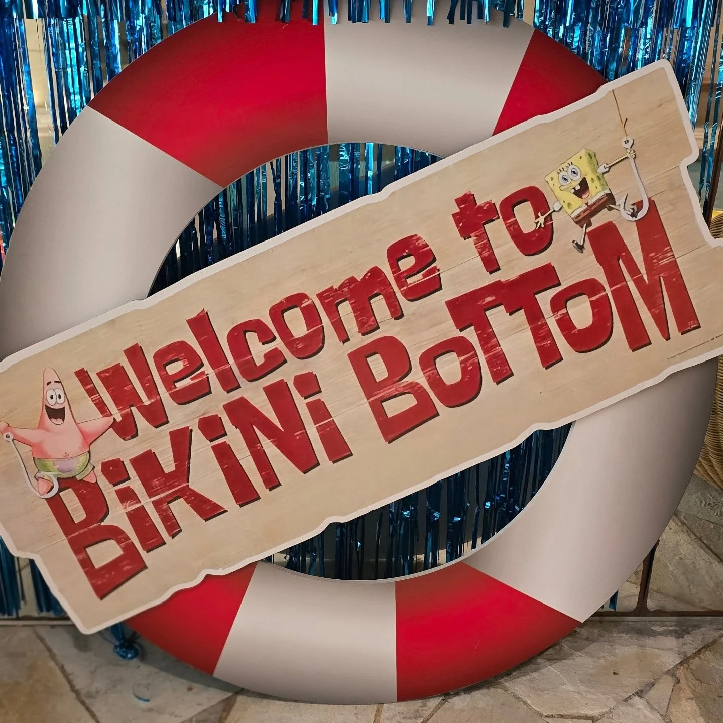 Greet Guests at Bikini Bottom spongebob birthday party