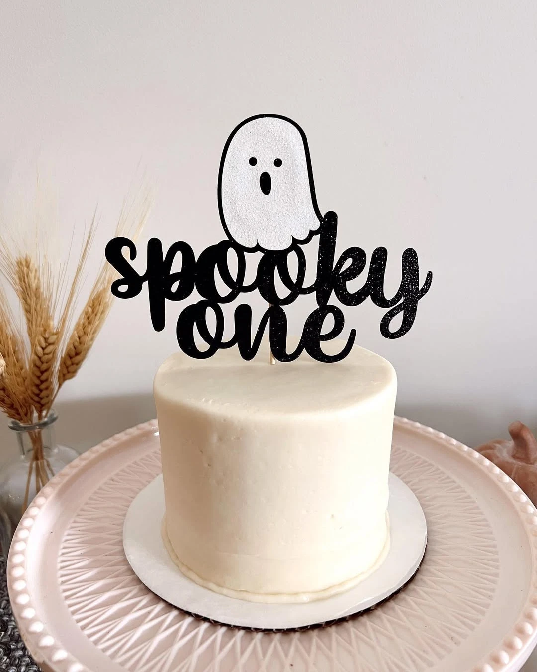 Ghostly Smash Cake Topper spooky one first birthday