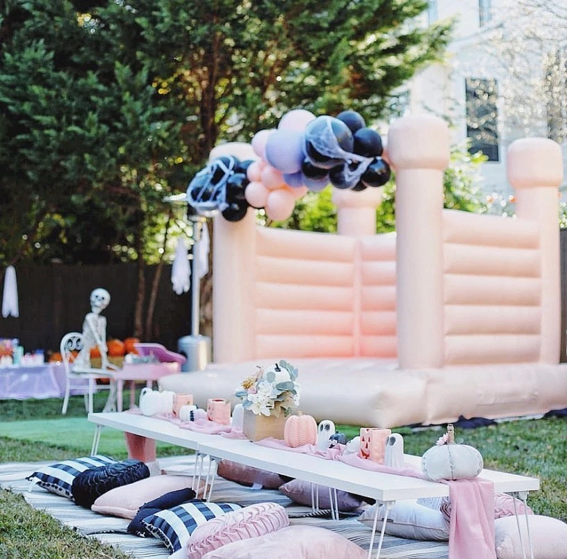 Pastel Picnic Play Area spooky one first birthday