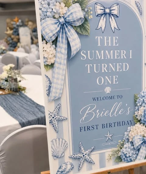 Preppy Coastal Party Accents the summer i turned pretty birthday