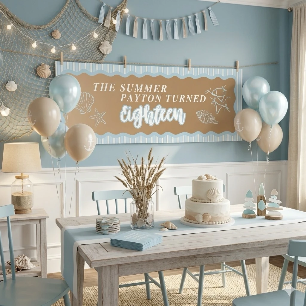 Personalized Title Backdrop Display the summer i turned pretty birthday