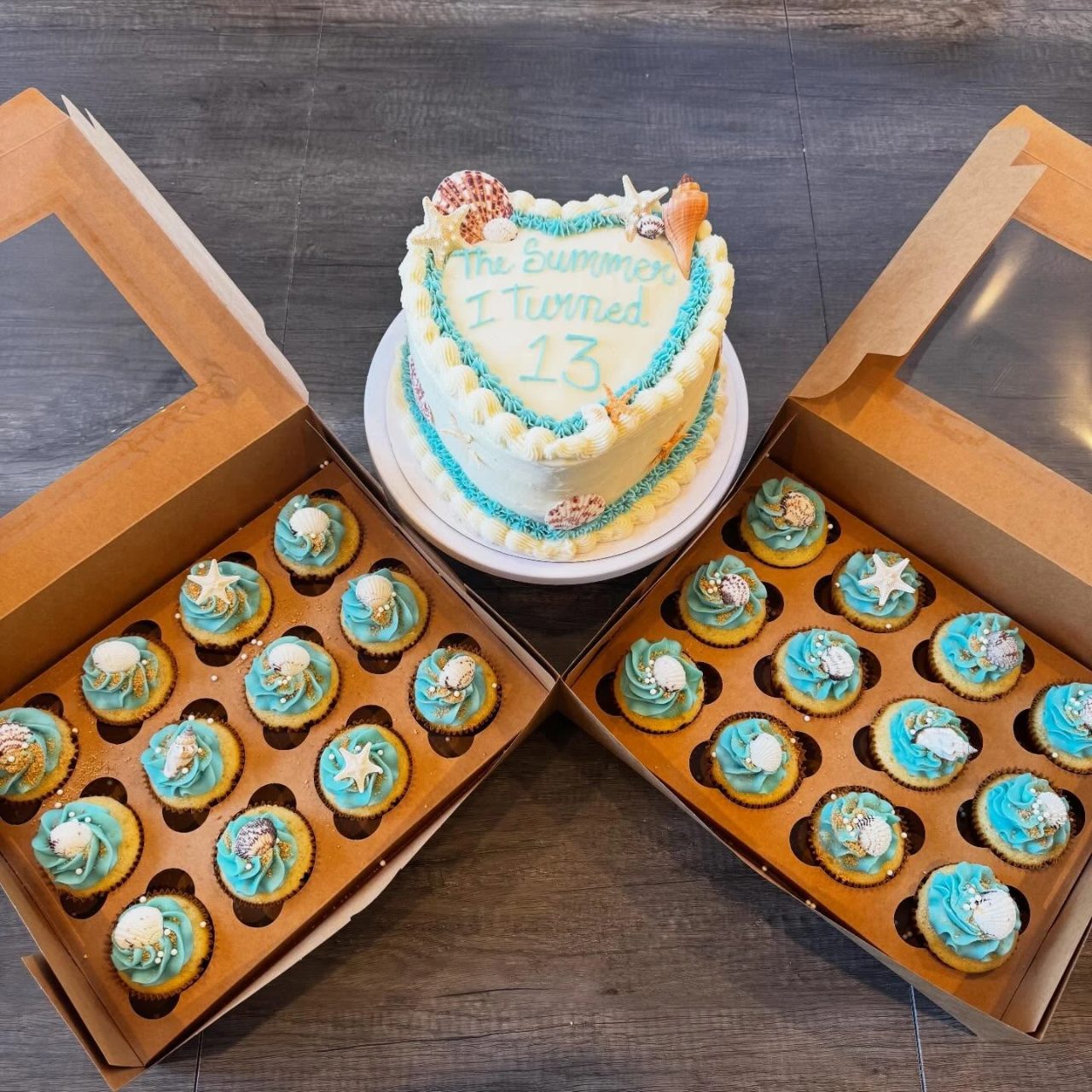 Coastal Heart Birthday Cake the summer i turned pretty birthday