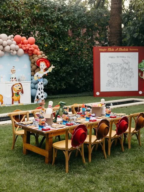 Oversized Etch A Sketch toy story birthday party ideas