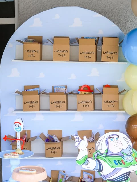 Cloud Wall Backdrop Arch toy story birthday party ideas