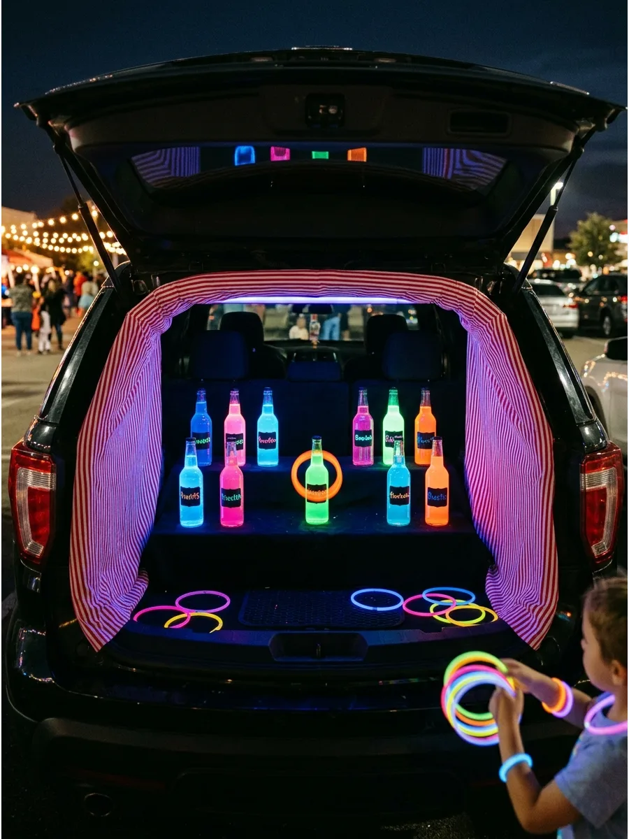 22. Glow Ring Toss Carnival Trunk
