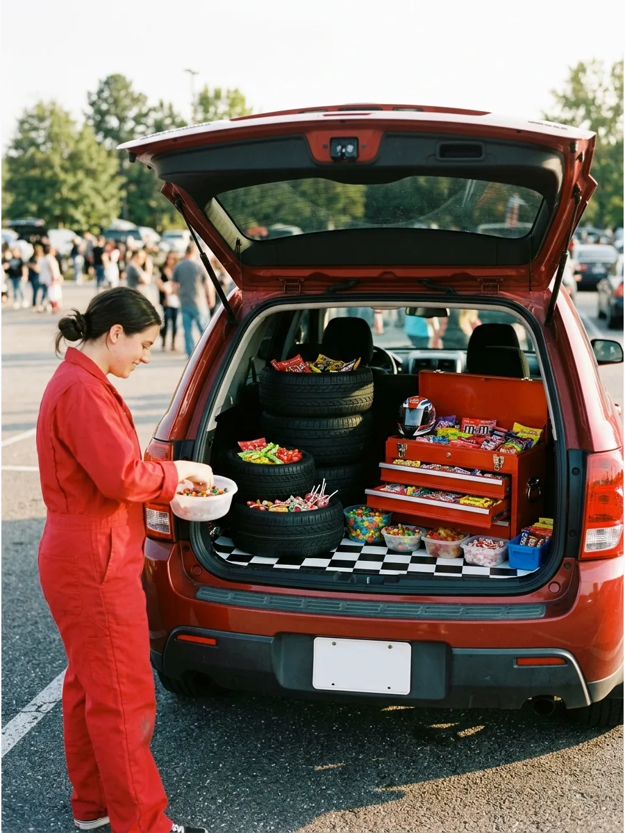 26. Pit Crew Candy Garage