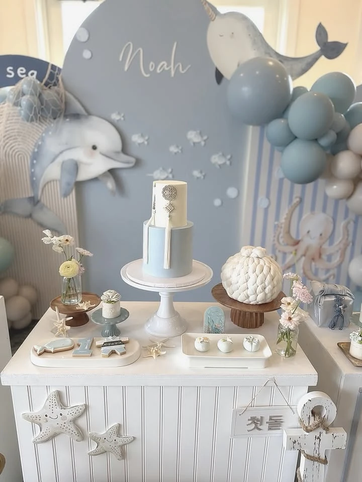 Dimensional Sea Life Scenery under the sea birthday party