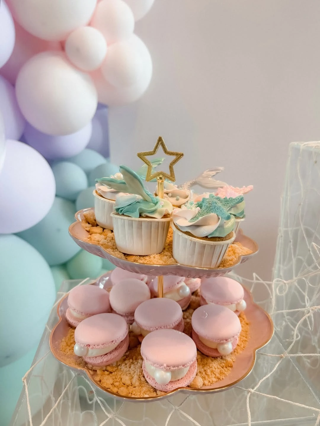Oceanic Treats on Edible Sand under the sea birthday party