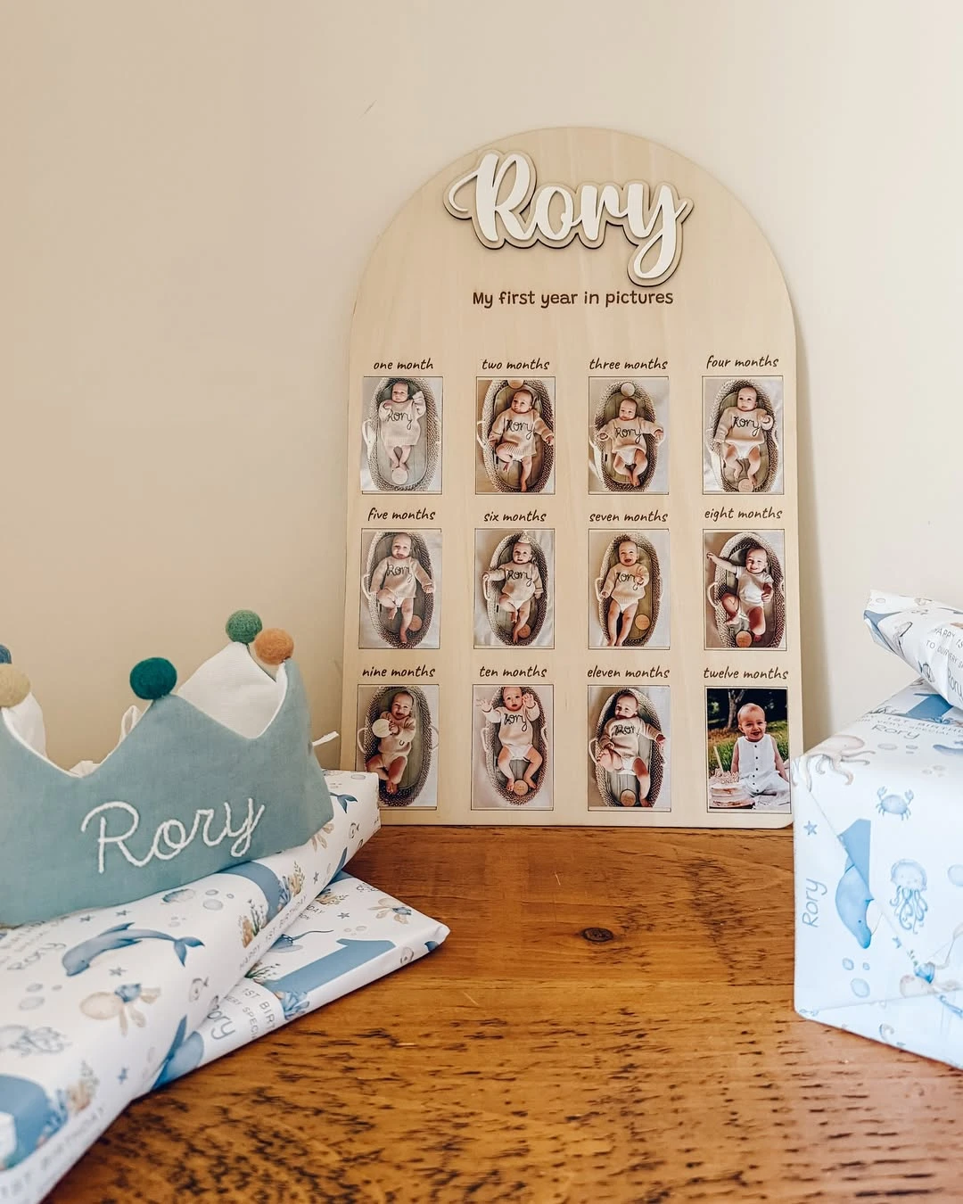Personalized Milestone Sea Displays under the sea birthday party