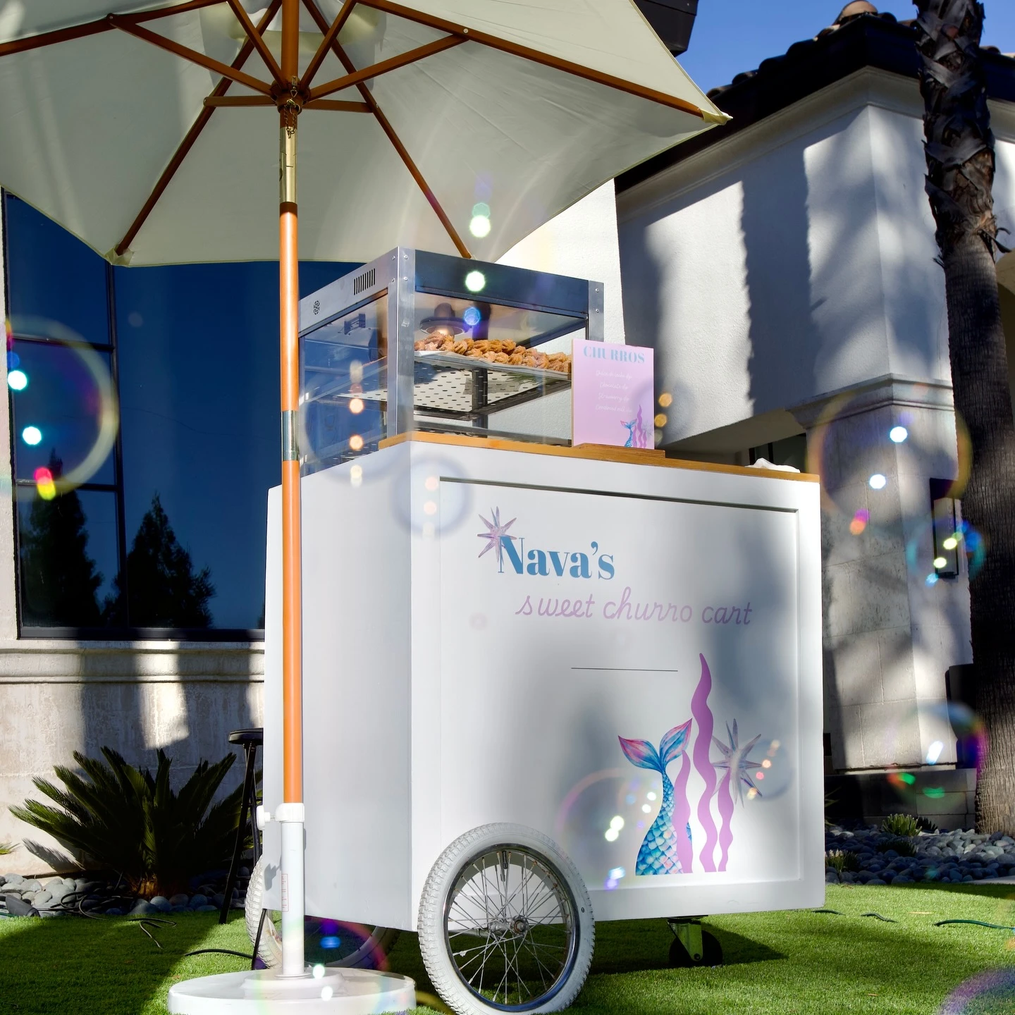 Bubble-Enhanced Outdoor Snack Carts under the sea birthday party